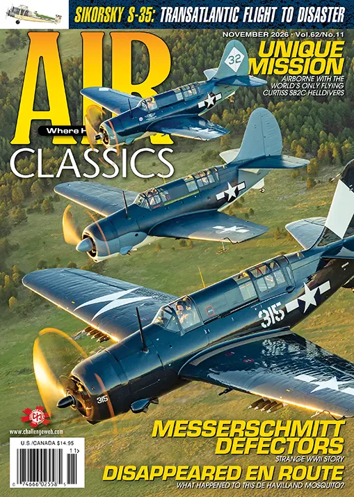 Air Classics Magazine November 2026 Cover – Curtiss SB2C Helldivers